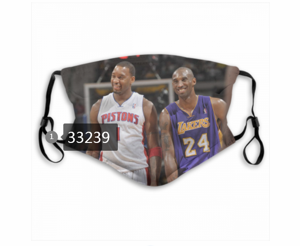 2021 NBA Los Angeles Lakers #24 kobe bryant 33239 Dust mask with filter->nba dust mask->Sports Accessory